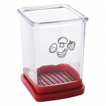 Puuviljal&otilde;ikur roostevabast terasest Ruumis&auml;&auml;stlik, lihtsalt kasutatav, multifunktsionaalne alumine l&uuml;katav plaat puuviljal&otilde;ikuri k&ouml;&ouml;git&ouml;&ouml;riist punane