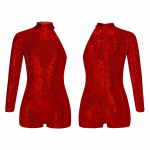 Lapsed, t&uuml;drukud, &uuml;ksikute pikkade varrukatega v&otilde;imlemine, trikoo, litrid, balletitants, l&uuml;hike kombinesoon 13-14 Years punane