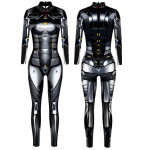Punk Gothic Jumpsuit Catsuit Sexy Women Cosplay Kost&uuml;&uuml;mid Halloween Bodysuit XL