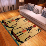 Vana-Egiptuse element 3D-printimine vaip elutuba kodu Egiptuse sisekujundus vett imav vannitoamatt suured voodivaibad 100x150cm