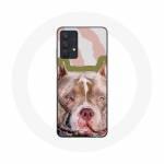 &Uuml;mbris Samsung Galaxy A32 5G Brown Pitbull Dog jaoks
