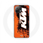 Valge oranži taustaga &uuml;mbris Xiaomi Mi 11 Lite KTM Logo jaoks
