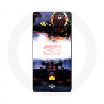 Huawei P8 Formula 1 Max Verstappen F1 Driveri &uuml;mbris, must punane ja kollane
