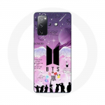 Coque pour Samsung Galaxy S20 FE BTS Bangtan Affiche Signature Logo Noir