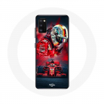 Coque pour Oppo A16 Formule 1 Sebastian Vettel Pilote F1 Rouge