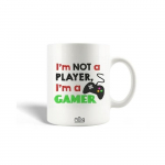 Mug en C&eacute;ramique Citation I'm Not A Player I'm A Gamer machine embroidery design