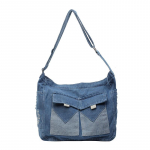 Teksakott Suure mahutavusega kandekott &Otilde;lakott &Uuml;li&otilde;pilaste vabaaja kott denim sinine v&auml;rv