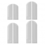 4 tk rippuv riidekott l&auml;bipaistev tolmukindel PEVA jakk mantel riided tolmukate kapi jaoks valge