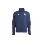 Adidas Real Madrid Tiro 23 Presentatsioonijakk Triibulise Logotr&uuml;kiga Pikkade Varrukatega Jakk Meeste Topid Tindi-Sinine IB0862 S