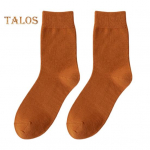 1 paar Meeste sokid Kesktoru L&otilde;hnatu Kulumiskindel &uuml;hev&auml;rviline K&otilde;rge Elastsus Libisemisvastane Hingav Pehme Higi imav Kokkut&otilde;mbumisvastane Puuvill helehall v&auml;rv