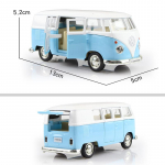 Simulatsioon peen survevalu ja m&auml;nguasjas&otilde;idukid 1950 VW T1 Transporter Classical Bus RMZ city 1:36 sulamist mudel Pull Back Car