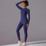 Nessaj t&otilde;mblukuga jooga kombinesoon kehatreeningu tantsukombinatsioon naiste j&otilde;usaali &uuml;hes t&uuml;kis kost&uuml;&uuml;m Seksikas Push Up spordi&uuml;likond XL tumesinine