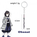15 stiili Anime Deemon Slayer Kimetsu No Yaiba M&otilde;&otilde;ga v&otilde;tmehoidja Rengoku Kyoujurou Giyuu Shinobu relva v&otilde;tmehoidja metallist ripats kingitus
