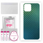 apgo Protective Skin Sticker for the back compatible with Ulefone Note 6t, Wrap Film, Foil, Vinyl - Pattern Carbon Chameleon CAKA1