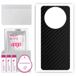 apgo Protective Skin Sticker for the back compatible with Honor X40 GT, Wrap Film, Foil, Vinyl - Pattern Carbon Black