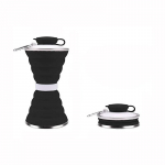 Kokkupandav Silikoonist Reisi Kokkupandav Veepudel Turistlik Laager Piknik Matkamine Kokkupandav Teleskoopiline Kokkupandav Kokkupandav Joogipudel 500ml 500 ml 0.5L must