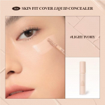 3CE SKIN FIT COVER LIQUID CONCEALER, Make-up, Korean cosmetics, KBeauty, sample LIGHT IVORY