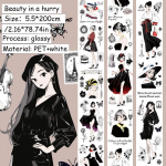 1 Rull Hongkongi stiilis t&uuml;drukuteemaline lint Manuaal scrapbooking DIY dekoratiivsed ajakirjandustarvikud Beauty in a hurry