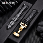 Ehtsast nahast kellarihm Calfskin meeste naiste vahetamine kellarihm 18mm 20mm 22mm 24mm koos liblika pandlaga kellarihmaga 18mm