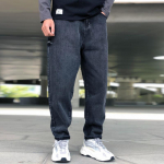 Mood Hip Hop Cargo Teksad T&auml;navar&otilde;ivad Rula Harlan P&uuml;ksid Meeste Riided Jaapani Harajuku Denim vabaaja p&uuml;ksid M must