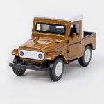 1/32 Toyota Off-road FJ45 automudel Laste m&auml;nguasjade kaunistused Tagasit&otilde;mmatavad automudeli m&auml;nguasjad 1/32-Size:13*6.5*5cm pruun