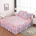 1 tk Voodiseelik Multika stiilis Voodikate Volangidega Voodilina Falda De Cama Tepitud Madratsikatted Pitsiline Voodikate (Padjap&uuml;&uuml;r puudub) 1PC 120cmx200cm