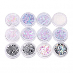 12 purki/1 karp l&auml;ikiv magusa mustriga manik&uuml;&uuml;r Nail Art Eye make-up litrid isetegemise t&ouml;&ouml;riist