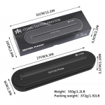 A4 juhtmevaba t&auml;toveeringu &uuml;lekandemasin Bluetooth mobiil- ja arvuti termiline printer masinprintimiseks 2000mah must