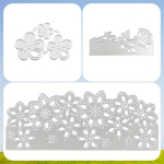 3 tk/komplekt Lillepits &auml;&auml;ris metallist l&otilde;ikevormid Vorm Nuga Scrapbooking &scaron;abloon DIY reljeef k&auml;sit&ouml;&ouml;kaartide valmistamine