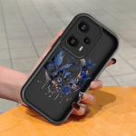 Pehme silikoonist ruudukujulise redeliga printimismustriga telefoni korpus, t&auml;iskaanega kaamera p&otilde;rutuskindel kaitse kummist &uuml;mbris Xiaomi Redmi jaoks Redmi K40 Gaming valge