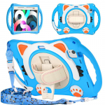 iPad Air 4-tolline kaitsev silikoonist koomiksikate &ndash; kukkumisvastane kest lastele Tablet Pro11 10.9 inch, 11 inch punane/must