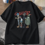 Muusikab&auml;nd Gorillaz Punk Rock T-s&auml;rk Naiste suvi 90-ndate Crew Kaelusega Puuvillane L&uuml;hikeste Varrukatega T-s&auml;rk Riided Retro Y2K Riietus T-s&auml;rk L