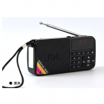 Bluetooth-k&otilde;larraadiod Mini Kaasaskantav Tasku FM-raadio USB MP3 Laetava Akuga Matkamiseks FM-raadio vastuv&otilde;tja punane