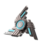 Helendav Fidget Spinner Tornado Metall R188 T&auml;iustatud K&auml;e S&otilde;rme Laager Tera Shuriken, Korea populaarsed pusled gray