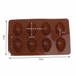 Ise ise 8 munakujuline lihav&otilde;ttemuna silikoonist k&uuml;psetusvorm kondiitritooted &scaron;okolaadipudingi vorm