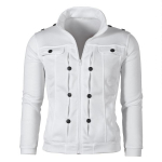 Meeste kapuutsid Kardigan S&uuml;gis kapuuts Fliisist kapuutsiga kampsunid Pullover Meeste Jope Dressis&auml;rk vabaaja jakid XL valge