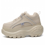 Euroopa ja Ameerika platvormiga tossud piimatee v&auml;rviga naiste k&otilde;rgust suurendav sisetald, karamell, vabaajajalatsid 38 aprikoosi