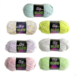 7 Pieces Luminous yarns, Glow in The Dark 70M Handcraft Beginner Yarn, Crochet yarns for
