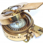 S&otilde;jaline kompass Insenerikompass Prismakompass Messingist Vanaaegne Kompass