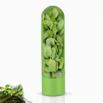 K&uuml;lmik Herb Crisper Saver Pod konteiner K&ouml;&ouml;giviljade s&auml;ilituspudel Hoia &uuml;rti/koriandrit/m&uuml;nt/peterselli/sparglit v&auml;rskelt rohelisena 6.5*6.5*24.5 cm roheline