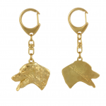 Dalmatian, Carriage Dog, Spotted Coach Dog - Gilded key ring with dog, handbag decoration, luxury accessory by Art-Dog brand