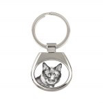 Kurilian bobtail - keychain with a cat, keychain with a print, personalized pendant from the Art-Dog brand