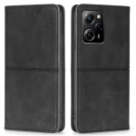 Retro &uuml;mberp&ouml;&ouml;ratav rahakoti&uuml;mbris Xiaomi Poco X3 NFC M4 X4 Mi 11T Redmi Note 11 11S 10 Pro 9S 10S kate PU nahast kabuur Kickstand kaardipesad telefoni kaitseraua Xiaomi Poco X6 Pro (5G)/Redmi K70E (5G) helepruun v&auml;rv