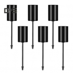 6 tk. K&uuml;&uuml;nlahoidja vaias Tugev metallist k&uuml;&uuml;nlajalg, koonussammas, k&uuml;&uuml;nlatopsi alus pulmapeolaua keskosa kaunistus must