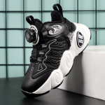 Poiste kingad S&uuml;gis ja Talv Uued Kaks Puuvill pluss Fliis Soojad Laste Spordijalatsid P&ouml;&ouml;rlevad N&ouml;&ouml;bid Suured Laste Korvpallijalatsid 28 hall v&auml;rv