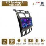 Android Carplay autoraadio KIA Sportage 2 2008-2010 multimeediumipleieri peakomplekti stereo GPS-navigatsioon BT WIFI 2+32GB 1+16GB,A