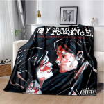 USA My Chemical Romance B&auml;ndi Tekk Tr&uuml;kitud Flanellist Tekk Pehme Soe Pl&uuml;&uuml;sist Visketekk Voodi Magamistoa Diivani Pikniku jaoks F&auml;nni Kingitus 30x40in