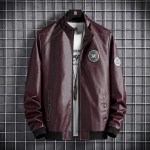 L-8XL Nahkjakk Meeste Mantel Loose Pluss Rasv Pluss Suur Suurus Rasv Ilus Nahkjakk Mehed 8XL