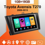Auto raadio Android Auto Carplay Toyota Avensis T270 2009-2015 jaoks Multimeediam&auml;ngija Peaseade Stereo GPS Navigatsioon BT WIFI 1+16GB 1+16GB