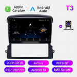 Autoraadio Android Auto Carplay KIA Sorento 2006-2009 Multimeediumipleieri peakomplekt Stereo GPS Navigatsioon BT WIFI 2+32GB 2+32GB